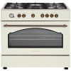 Ravanson Retro KWGE–90ARC gas and electric cooker (cream)