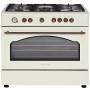 Ravanson Retro KWGE–90ARC gas and electric cooker (cream)