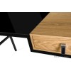 Desk with drawer Unique LESTE 120 x 60 cm black/oak Desk with drawer Unique LESTE 120 x 60 cm black/oak
