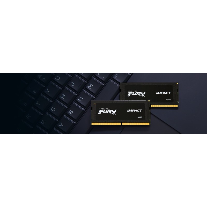 Kingston Technology FURY Impact Black memory module 16 GB 1 x 16 GB DDR5 2400 MHz Kingston Technology FURY Impact Black memory module 16 GB 1 x 16 GB DDR5 2400 MHz