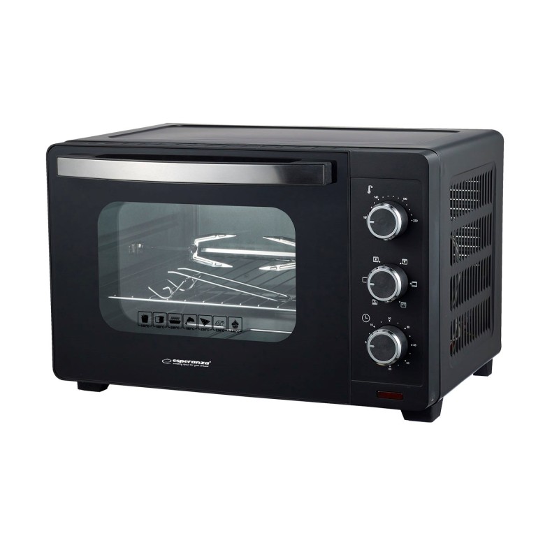 Esperanza EKO006N Mini oven with convection and spit 25 l 1600W Black