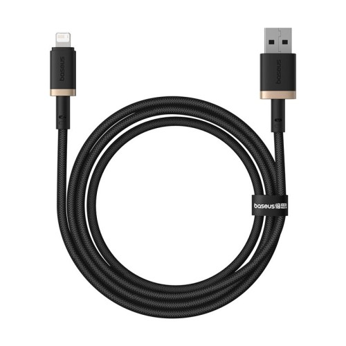 Baseus Dura Type A to IP 2.4A fast charging cable Black, Gold Baseus Dura Type A to IP 2.4A fast charging cable Black, Gold