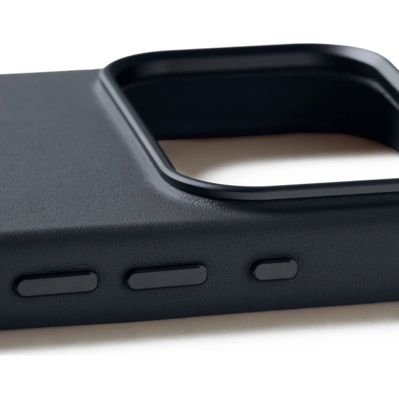 Mujjo Full Leather Case MagSafe Case for iPhone 17 Pro Grey