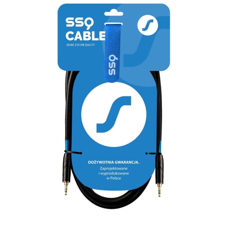 SSQ MIMI2 SS-1425 Cable Mini Jack Stereo 3,5 mm - Mini Jack Stereo 3,5 mm 2 m Black SSQ MIMI2 SS-1425 Cable Mini Jack Stereo 3,5 mm - Mini Jack Stereo 3,5 mm 2 m Black