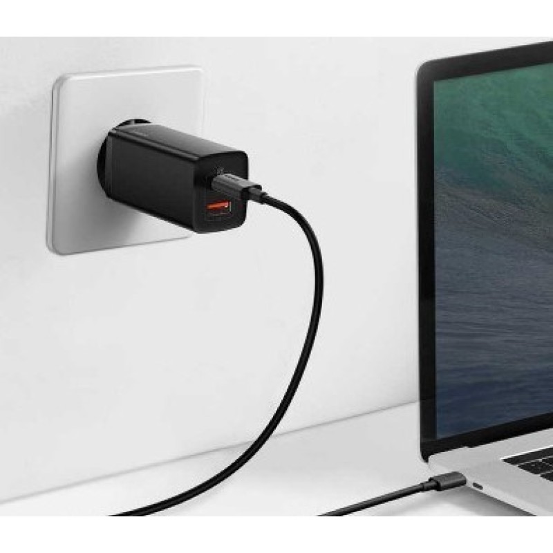 Baseus CCGAN2L-B01 mobile device charger Universal Black AC Fast charging Indoor Baseus CCGAN2L-B01 mobile device charger Universal Black AC Fast charging Indoor