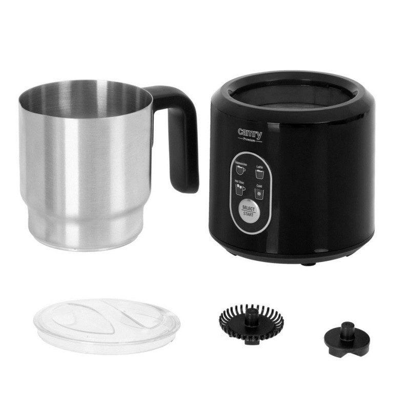 CAMRY CR 4498 automatic milk frother black, silver CAMRY CR 4498 automatic milk frother black, silver