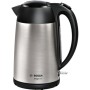 Bosch TWK3P420 electric kettle 1.7 L 2400 W Black, Stainless steel
