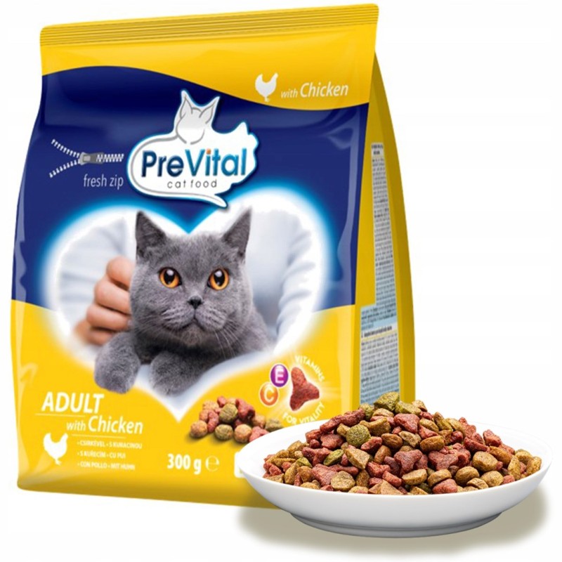 PREVITAL Adult Chicken dry cat food - 300g PREVITAL Adult Chicken dry cat food - 300g