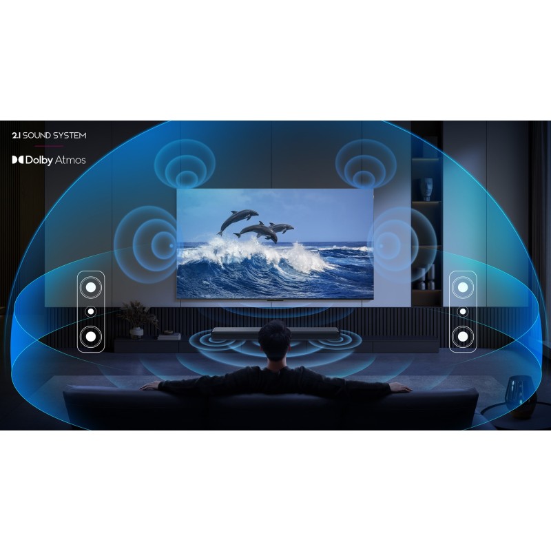 TCL S S55H Class 2.1 Channel Sound Bar with Dolby Atmos, Wireless Subwoofwer, and Bluetooth Music Streaming TCL S S55H Class 2.1 Channel Sound Bar with Dolby Atmos, Wireless Subwoofwer, and Bluetooth Music Streaming