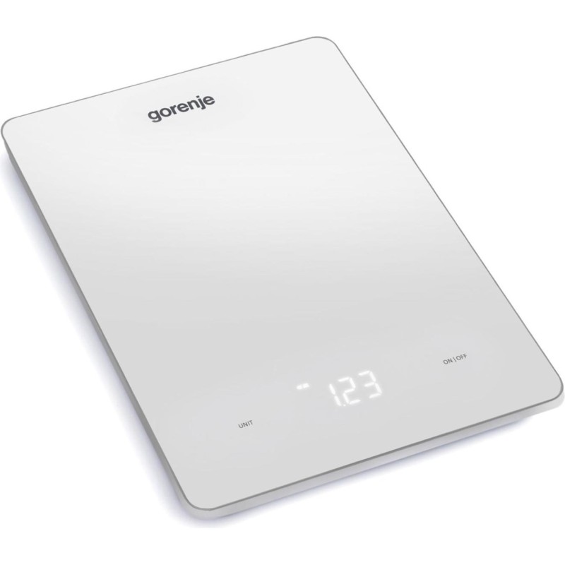 Gorenje KT10LBW White Countertop Rectangle Electronic kitchen scale