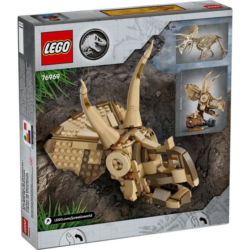 LEGO JURASSIC WORLD 76969 Dinosaur Fossils: Triceratops Skull LEGO JURASSIC WORLD 76969 Dinosaur Fossils: Triceratops Skull