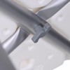 Rectangular shower stool with height adjustment Rectangular shower stool with height adjustment