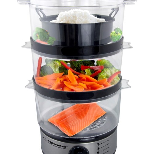 Esperanza EKG009 Steam cooker 3 stainless steel basket (s) 400 W 7.5L