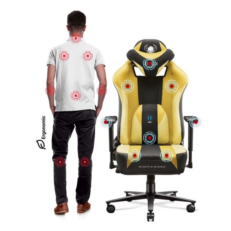 Diablo X-PLAYER 2.0. KING gaming chair Yellow Diablo X-PLAYER 2.0. KING gaming chair Yellow