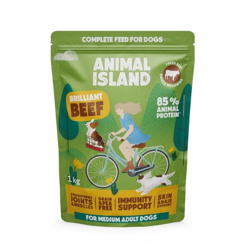 ANIMAL ISLAND Beef - dry dog food - 1kg ANIMAL ISLAND Beef - dry dog food - 1kg