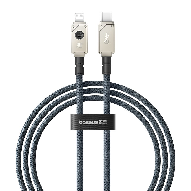 Baseus Unbreakable USB C to iP cable 1 m 20 W White Baseus Unbreakable USB C to iP cable 1 m 20 W White