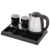 Adler AD 1354 Hotel kettle stainless steel 1.2 L + tray with cups black, steel
