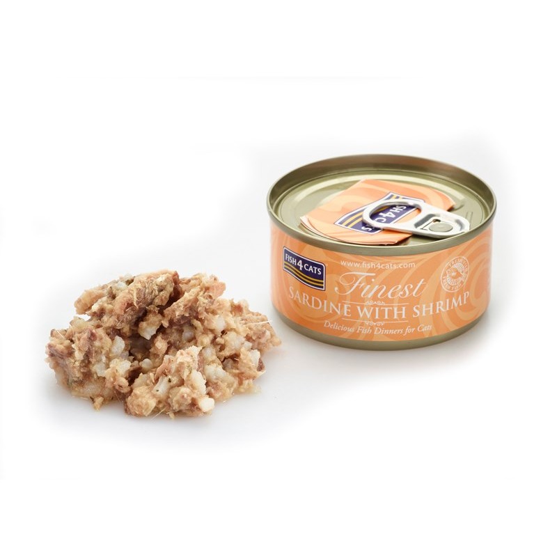 FISH4CATS Sardine with shrimp - wet cat food - 70g FISH4CATS Sardine with shrimp - wet cat food - 70g