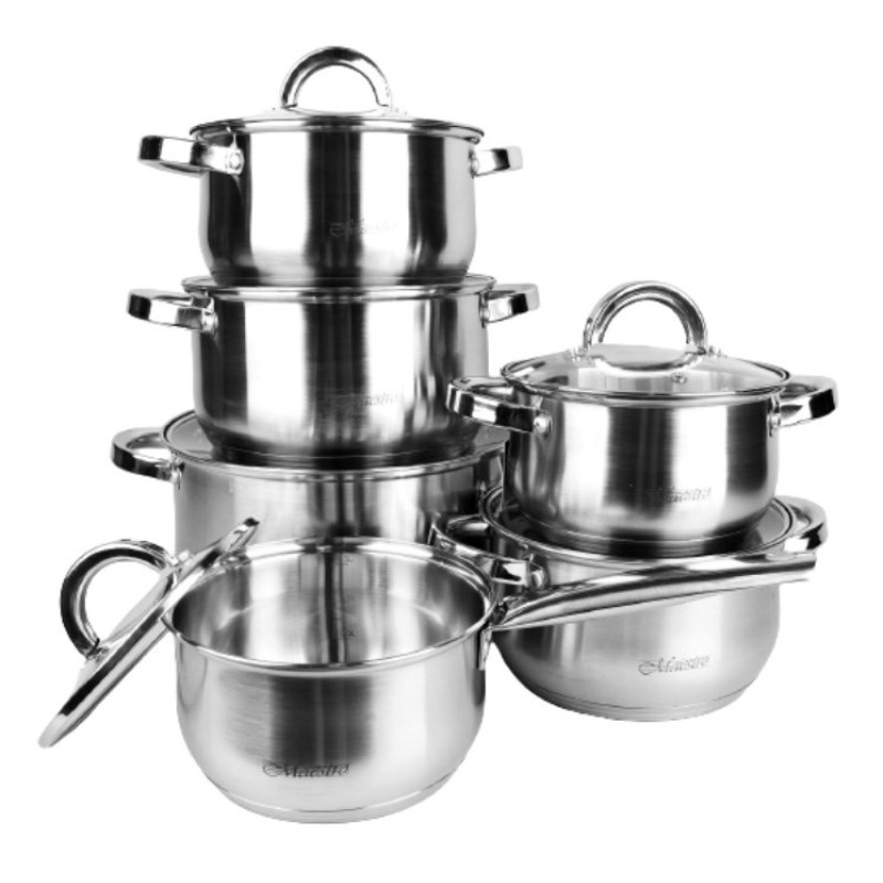 Maestro MR-2120 A set of pots of 12 elements Maestro MR-2120 A set of pots of 12 elements