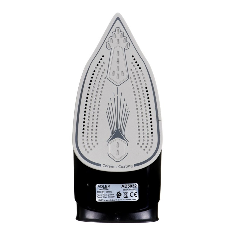 Adler AD 5032 iron Dry iron Ceramic soleplate Black, Blue, Gray 2400 W Adler AD 5032 iron Dry iron Ceramic soleplate Black, Blue, Gray 2400 W