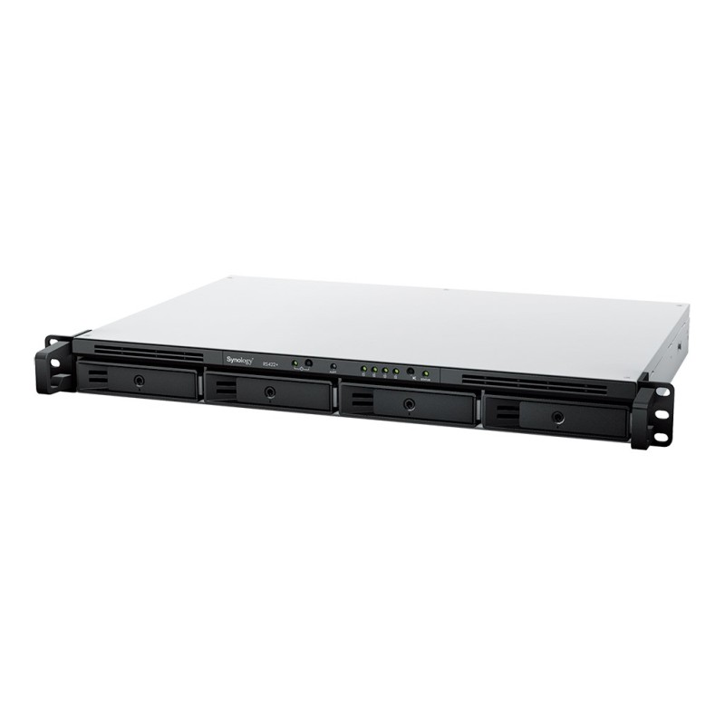 Synology RackStation RS422+ NAS/storage server Rack (1U) Ryzen Embedded R1600 2 GB DDR4 DSM Black Synology RackStation RS422+ NAS/storage server Rack (1U) Ryzen Embedded R1600 2 GB DDR4 DSM Black
