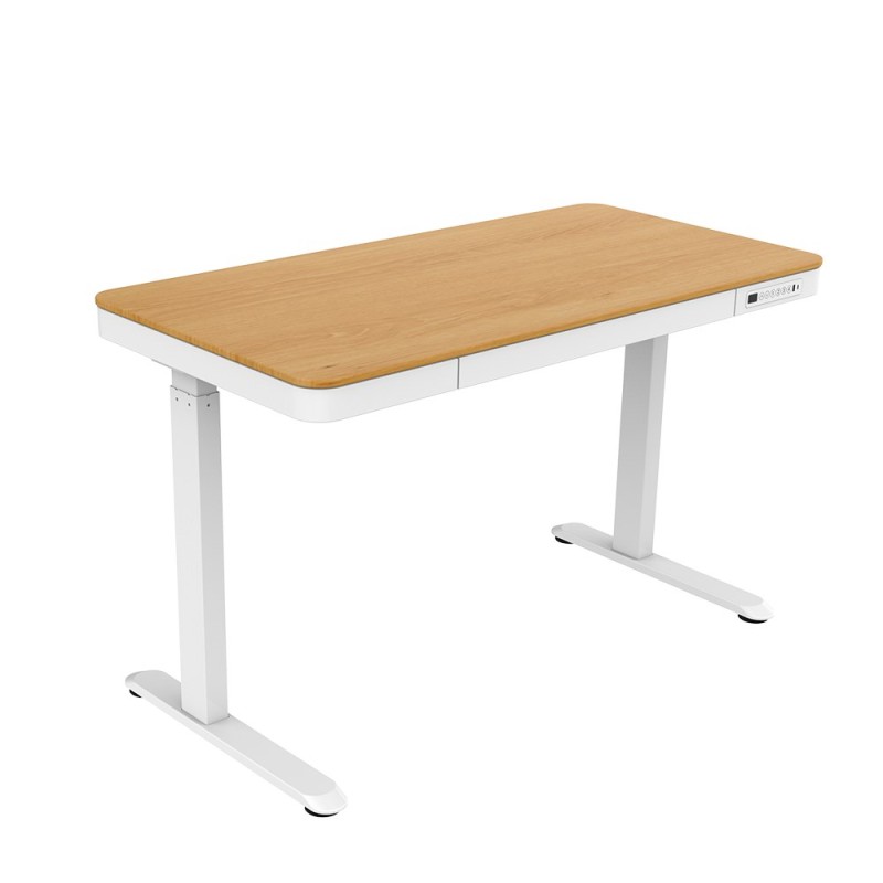 ACTIVEJET desk with electric height adjustment 140x70 ET119W-C white/oak ACTIVEJET desk with electric height adjustment 140x70 ET119W-C white/oak