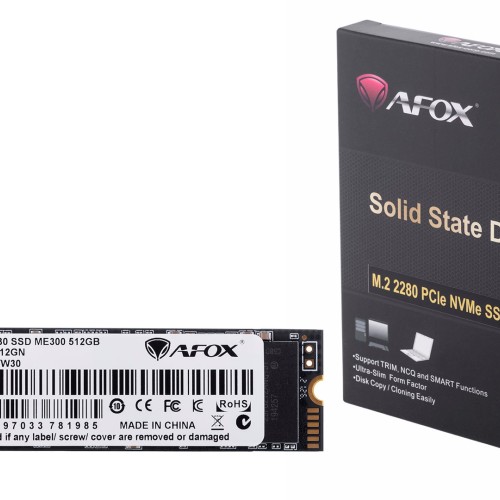 AFOX SSD M.2 PCI-EX4 512GB TLC 1,7 GB/S NVME AFOX SSD M.2 PCI-EX4 512GB TLC 1,7 GB/S NVME