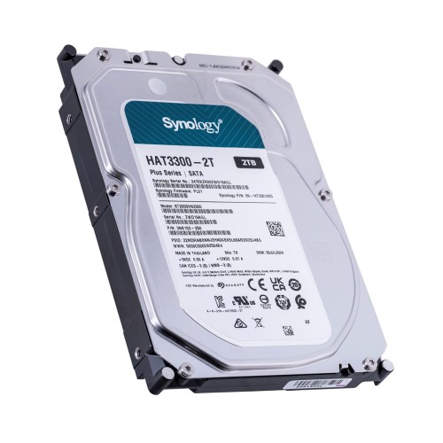 Synology HAT3300-2T internal hard drive 2 TB 5400 RPM 3.5 Synology HAT3300-2T internal hard drive 2 TB 5400 RPM 3.5