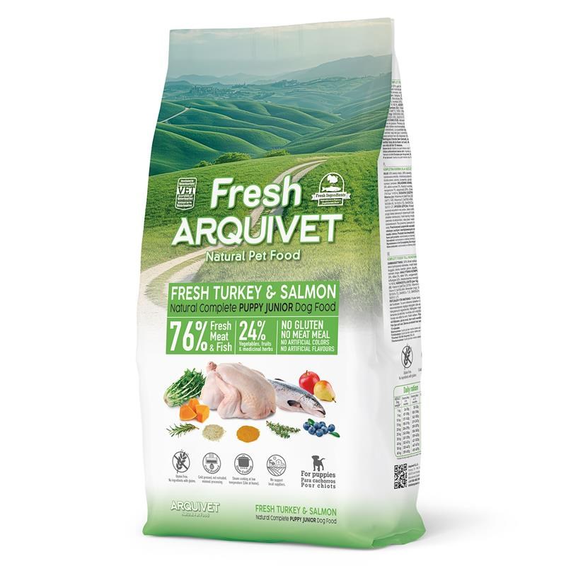 ARQUIVET Fresh Puppy Turkey and Salmon - semi-moist dog food - 10kg ARQUIVET Fresh Puppy Turkey and Salmon - semi-moist dog food - 10kg