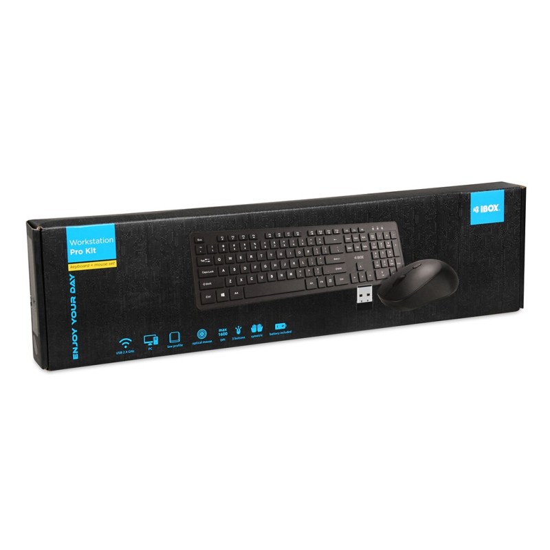 Wireless keyboard + mouse set iBOX Workstation Pro Kit Wireless keyboard + mouse set iBOX Workstation Pro Kit
