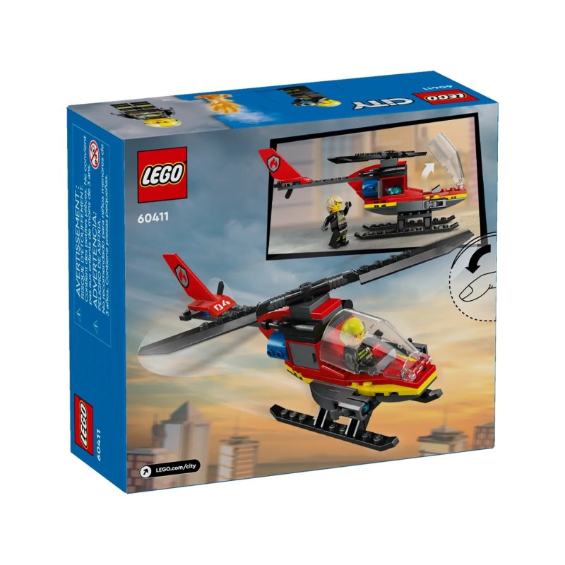 LEGO CITY 60411 FIRE RESCUE HELICOPTER LEGO CITY 60411 FIRE RESCUE HELICOPTER