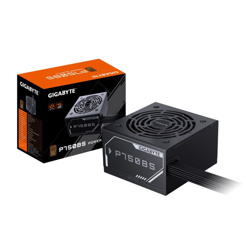 GIGABYTE P750BS Power Supply - PCIe 5.0, 80 PLUS Bronze, 120mm Fan, ATX compatible, EU Plug