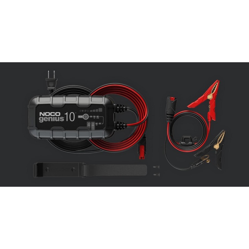 NOCO GENIUS10 EU 10A Battery charger for 6V/12V batteries with maintenance and desulphurisation function NOCO GENIUS10 EU 10A Battery charger for 6V/12V batteries with maintenance and desulphurisation function