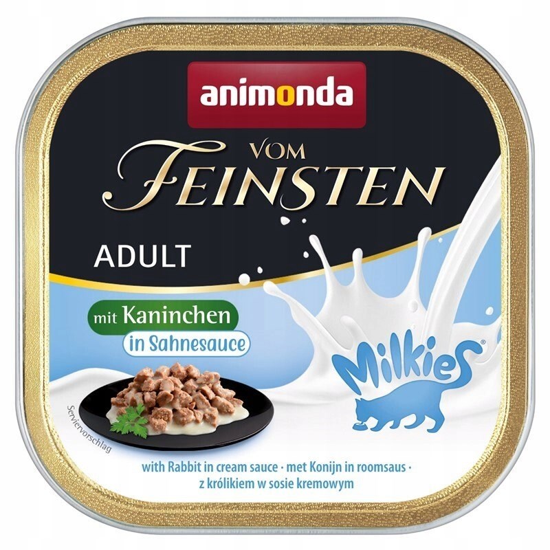 ANIMONDA Vom Feinsten Adult Milkies with Rabbit in Creamy Sauce - Wet Food for Cats - 100g ANIMONDA Vom Feinsten Adult Milkies with Rabbit in Creamy Sauce - Wet Food for Cats - 100g