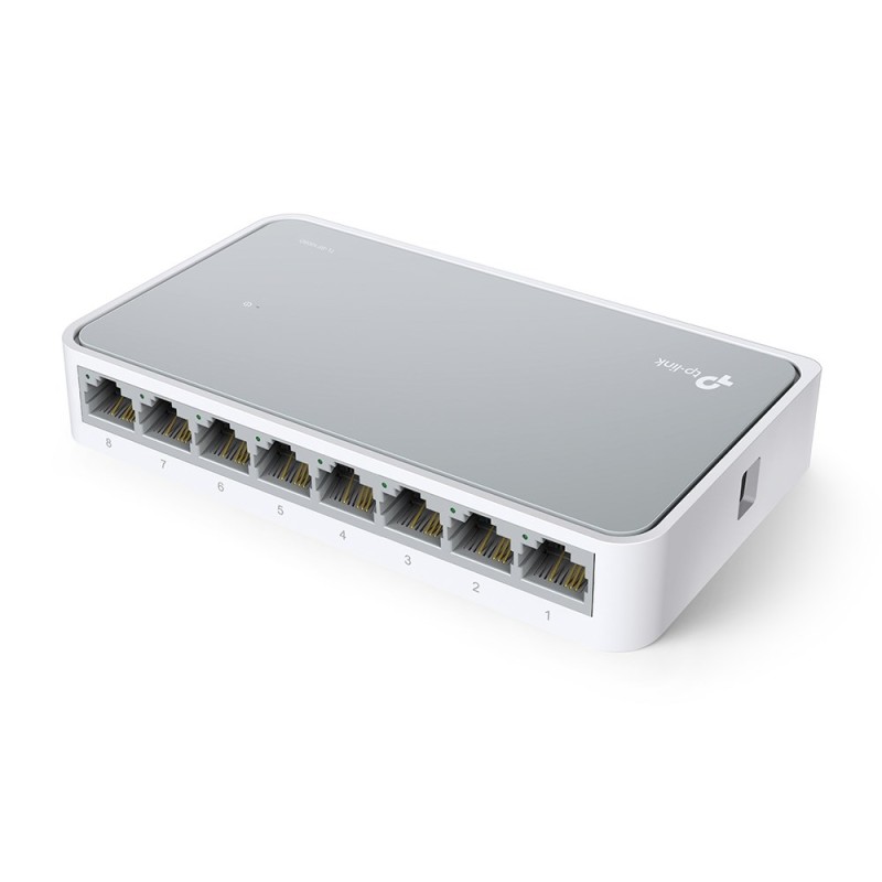 TP-Link TL-SF1008D Unmanaged Fast Ethernet (10/100) White TP-Link TL-SF1008D Unmanaged Fast Ethernet (10/100) White