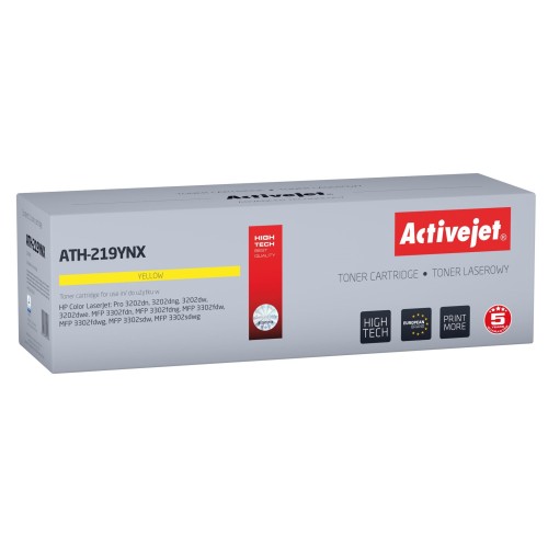 Activejet ATH-219YNX Toner for HP printer, replacement HP 219X W2192X; Supreme; 2500 pages; yellow, with chip Activejet ATH-219YNX Toner for HP printer, replacement HP 219X W2192X; Supreme; 2500 pages; yellow, with chip