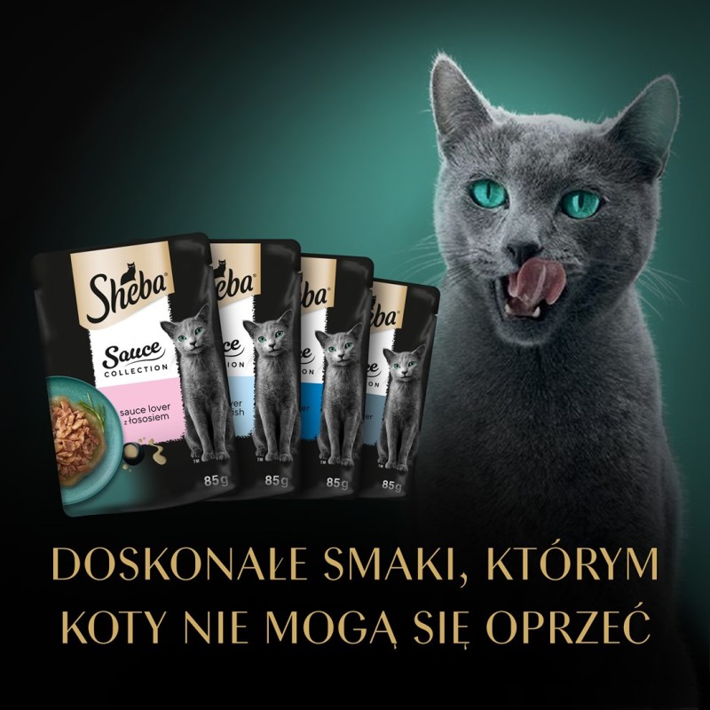 SHEBA Sauce Collection Fish flavors collection - wet cat food - 40x85 g SHEBA Sauce Collection Fish flavors collection - wet cat food - 40x85 g