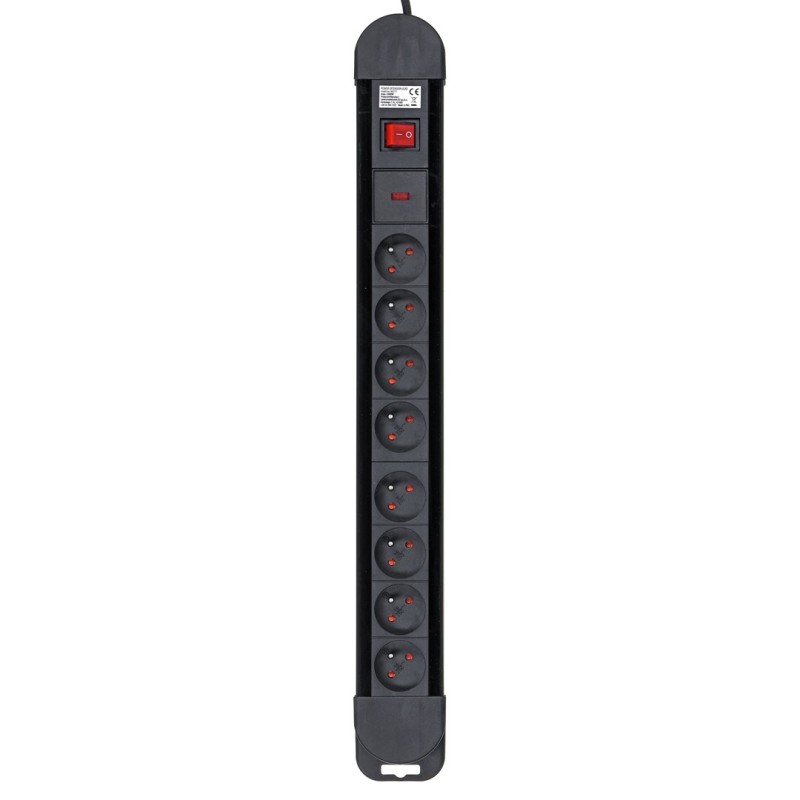 Maclean MCE11 power extension 1.5 m 8 AC outlet(s) Indoor Black Maclean MCE11 power extension 1.5 m 8 AC outlet(s) Indoor Black