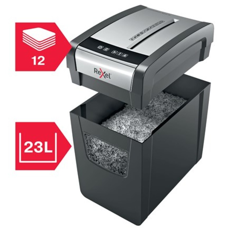 Rexel Momentum X312-SL paper shredder Particle-cut shredding Black, Grey Rexel Momentum X312-SL paper shredder Particle-cut shredding Black, Grey