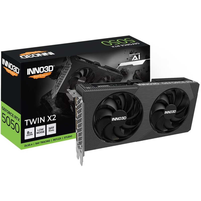 INNO3D GeForce RTX 5050 TWIN X2 NVIDIA 8 GB GDDR6 INNO3D GeForce RTX 5050 TWIN X2 NVIDIA 8 GB GDDR6