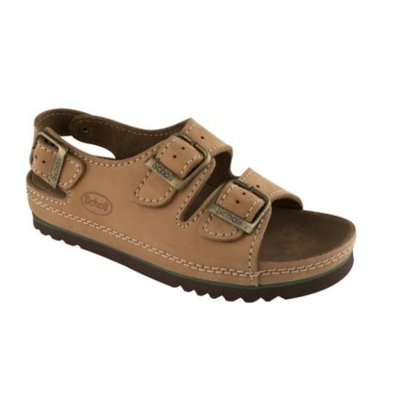 Scholl Air Bag Back Strap Comfortable Sandals Brown 35 Scholl Air Bag Back Strap Comfortable Sandals Brown 35