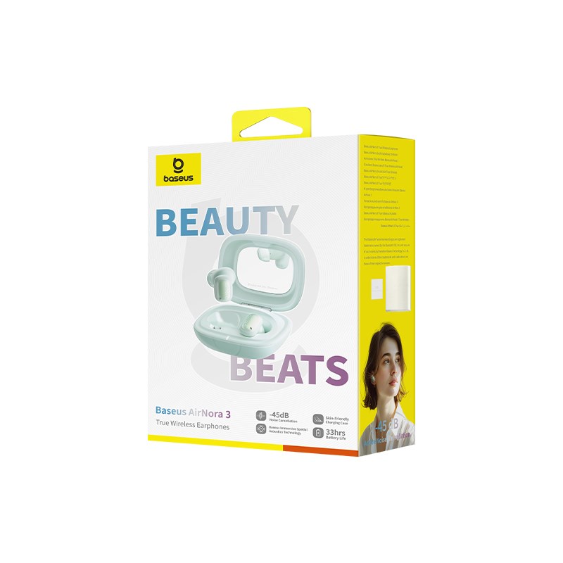 Baseus AirNora 3 Headset True Wireless Stereo (TWS) In-ear Calls/Music Bluetooth Green Baseus AirNora 3 Headset True Wireless Stereo (TWS) In-ear Calls/Music Bluetooth Green