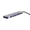 UNITEK HUB USB-C H1118A; USB-A x3, USB-C, HDMI, SD, microSD UNITEK HUB USB-C H1118A; USB-A x3, USB-C, HDMI, SD, microSD