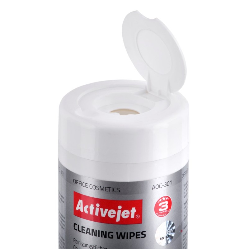 Activejet AOC-301 office equipment cleaning wipes - 100 pcs Activejet AOC-301 office equipment cleaning wipes - 100 pcs