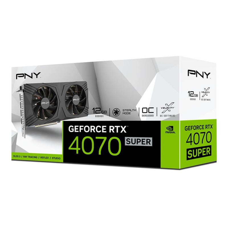PNY GeForce RTX 4070 SUPER 12GB OC DF NVIDIA GDDR6X PNY GeForce RTX 4070 SUPER 12GB OC DF NVIDIA GDDR6X