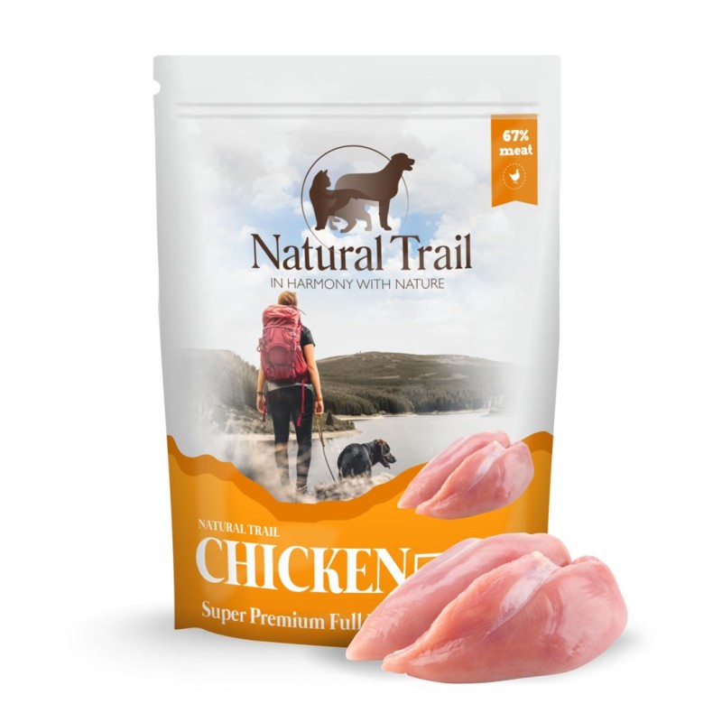 NATURAL TRAIL Pouch Chicken - wet dog food - 500g