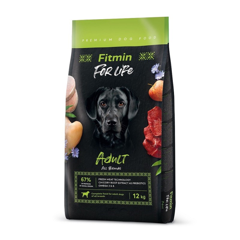 FITMIN For Life Adult All breeds - dry dog food - 12 kg