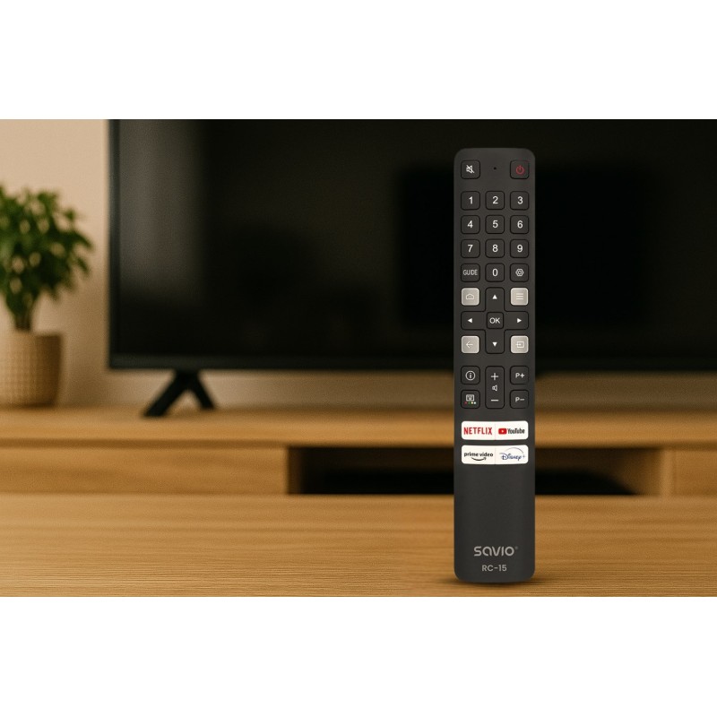 SAVIO RC-15 universal remote control/replacement for TCL , SMART TV SAVIO RC-15 universal remote control/replacement for TCL , SMART TV