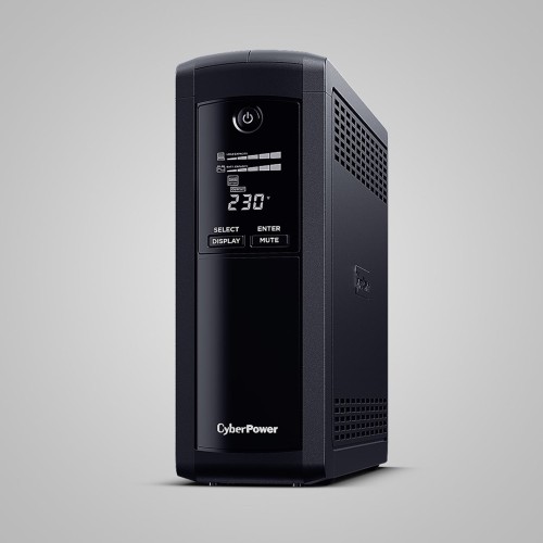 CyberPower Tracer III VP1200ELCD-FR uninterruptible power supply (UPS) Line-Interactive 1.2 kVA 720 W 5 AC outlet(s) CyberPower Tracer III VP1200ELCD-FR uninterruptible power supply (UPS) Line-Interactive 1.2 kVA 720 W 5 AC outlet(s)