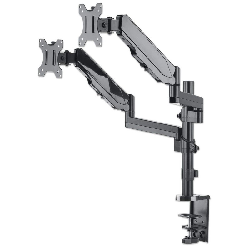 Manhattan TV & Monitor Mount, Desk, Full Motion (Gas Spring), 2 screens, Screen Sizes: 10-27 Manhattan TV & Monitor Mount, Desk, Full Motion (Gas Spring), 2 screens, Screen Sizes: 10-27